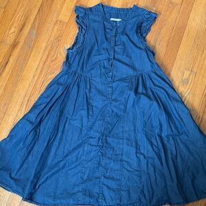Chic Sleeveless Denim Dress